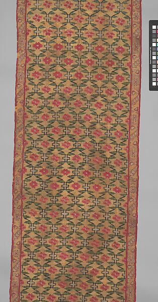 Sash (Patka), Silk, metal wrapped thread; tapestry weave