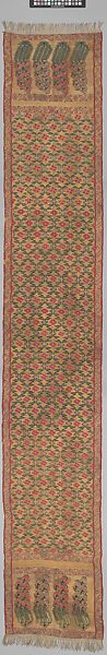 Sash (Patka), Silk, metal wrapped thread; tapestry weave 