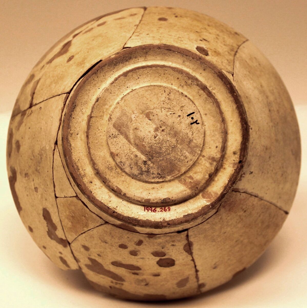 Bowl, Earthenware; painted and glazed