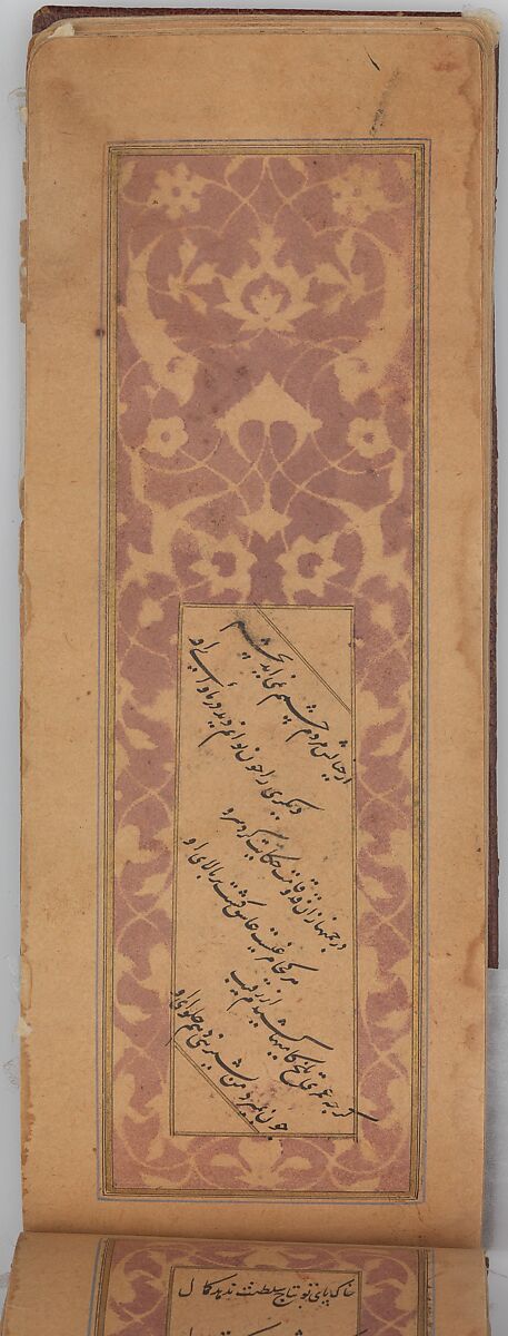 Anthology of Persian Poetry in Oblong Format (Safina), Sultan Muhammad Nur (Iranian, ca. 1472–ca. 1536), Ink, watercolor, and gold on paper.Binding: leather