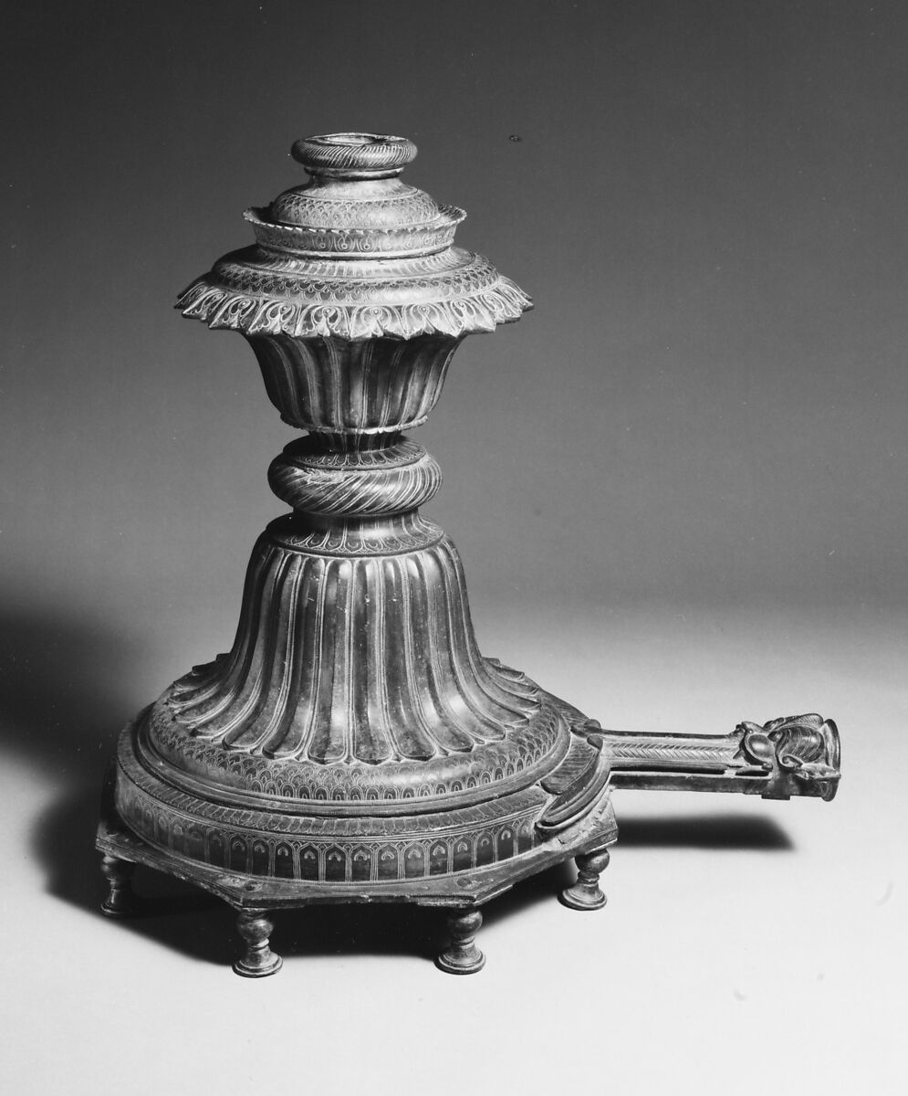 Garden Fountain, Brass; cast in sections, joined and engraved