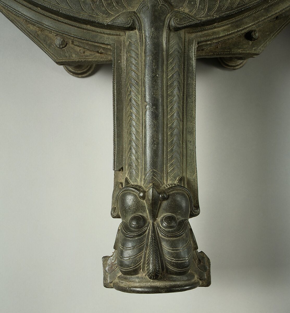 Garden Fountain, Brass; cast in sections, joined and engraved