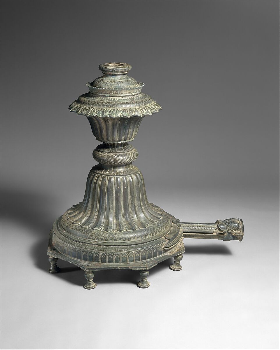 Garden Fountain, Brass; cast in sections, joined and engraved