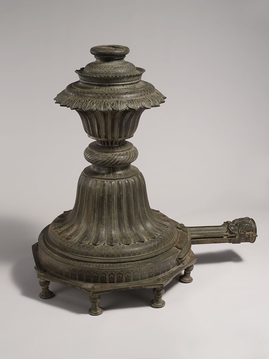 Garden Fountain, Brass; cast in sections, joined and engraved