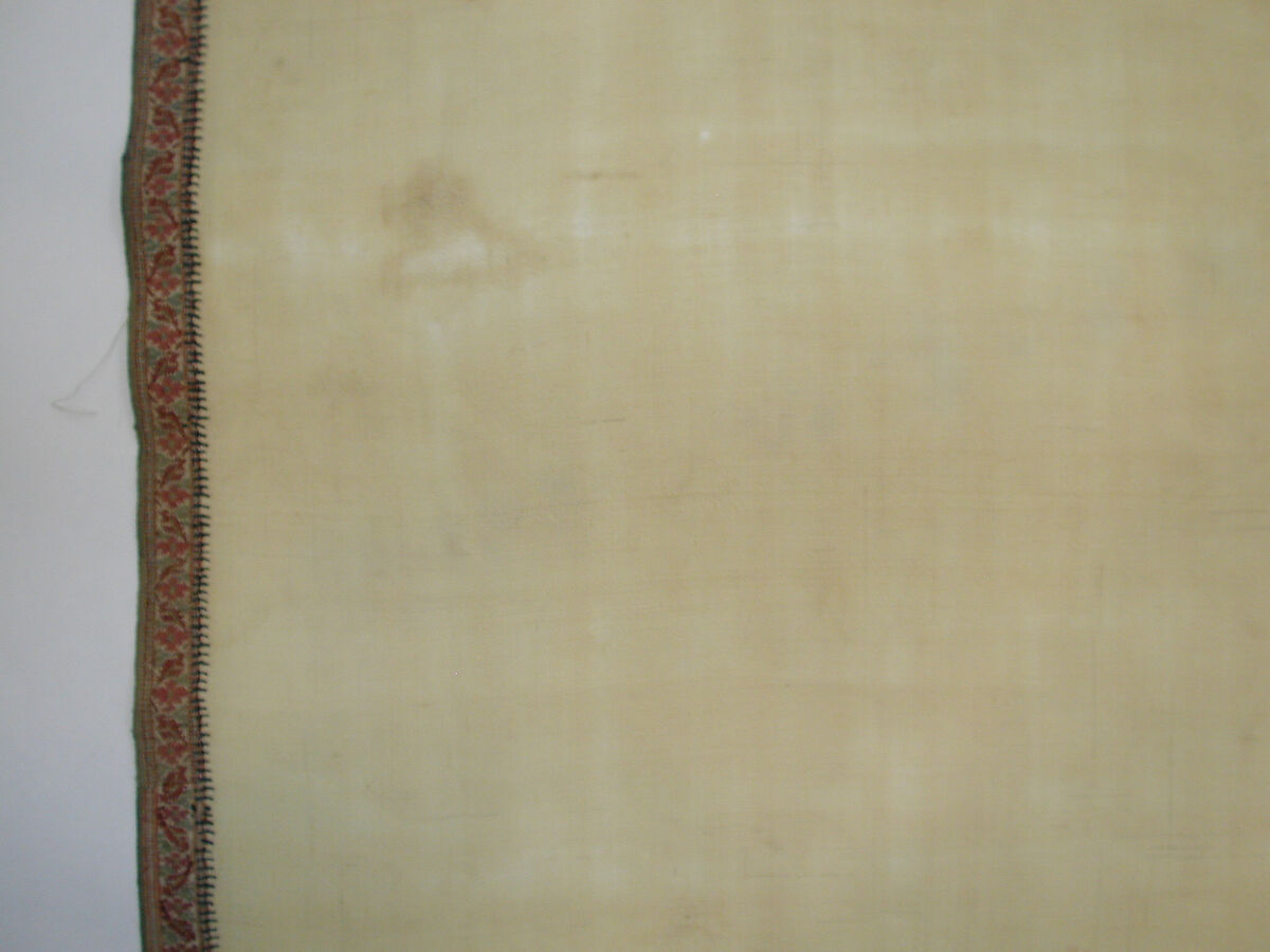 Shawl of Joined Fragments, Pashmina wool; twill weave, double interlocking twill tapestry weave, pieced