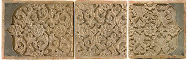 Panel, Stone; carved 