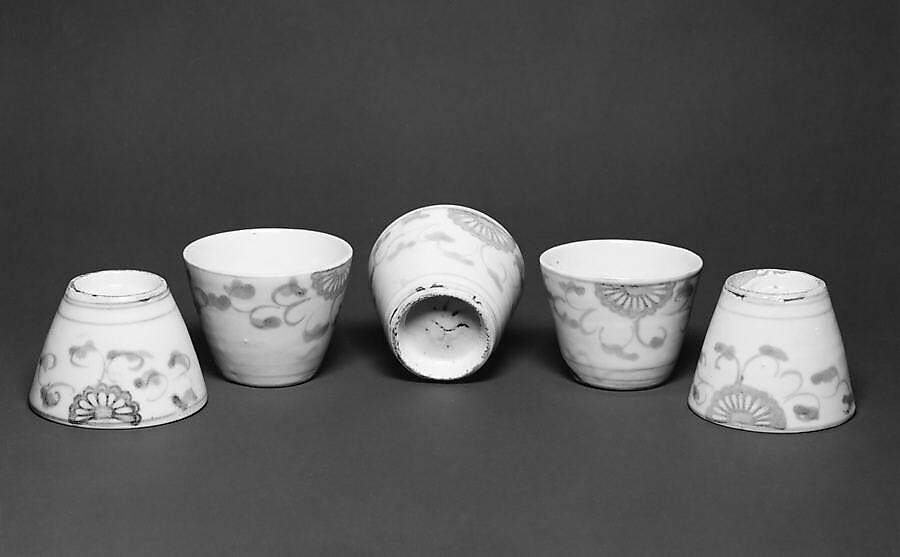 Soba cup, Porcelain, painted with underglaze cobalt (Hizen ware), Japan 