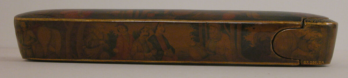 Pen Box (Qalamdan), Papier-maché; painted and lacquered