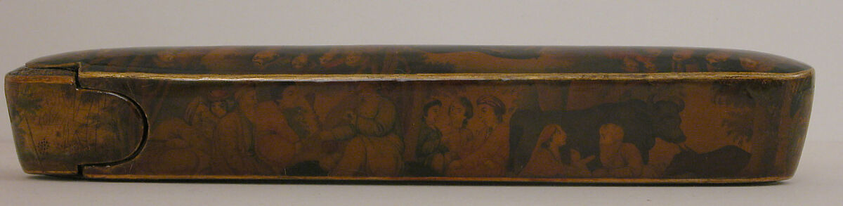 Pen Box (Qalamdan), Papier-maché; painted and lacquered