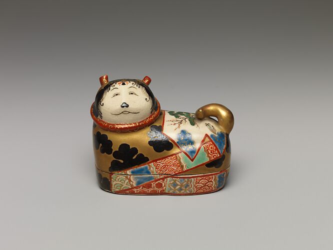 One of a Pair of Incense Boxes in the Shape of Dog Charms
