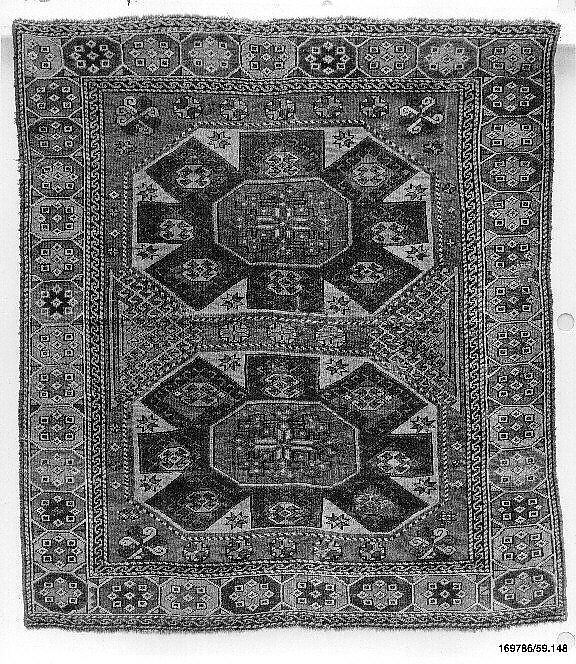 Carpet, Wool (warp, weft, and pile); symmetrically knotted pile