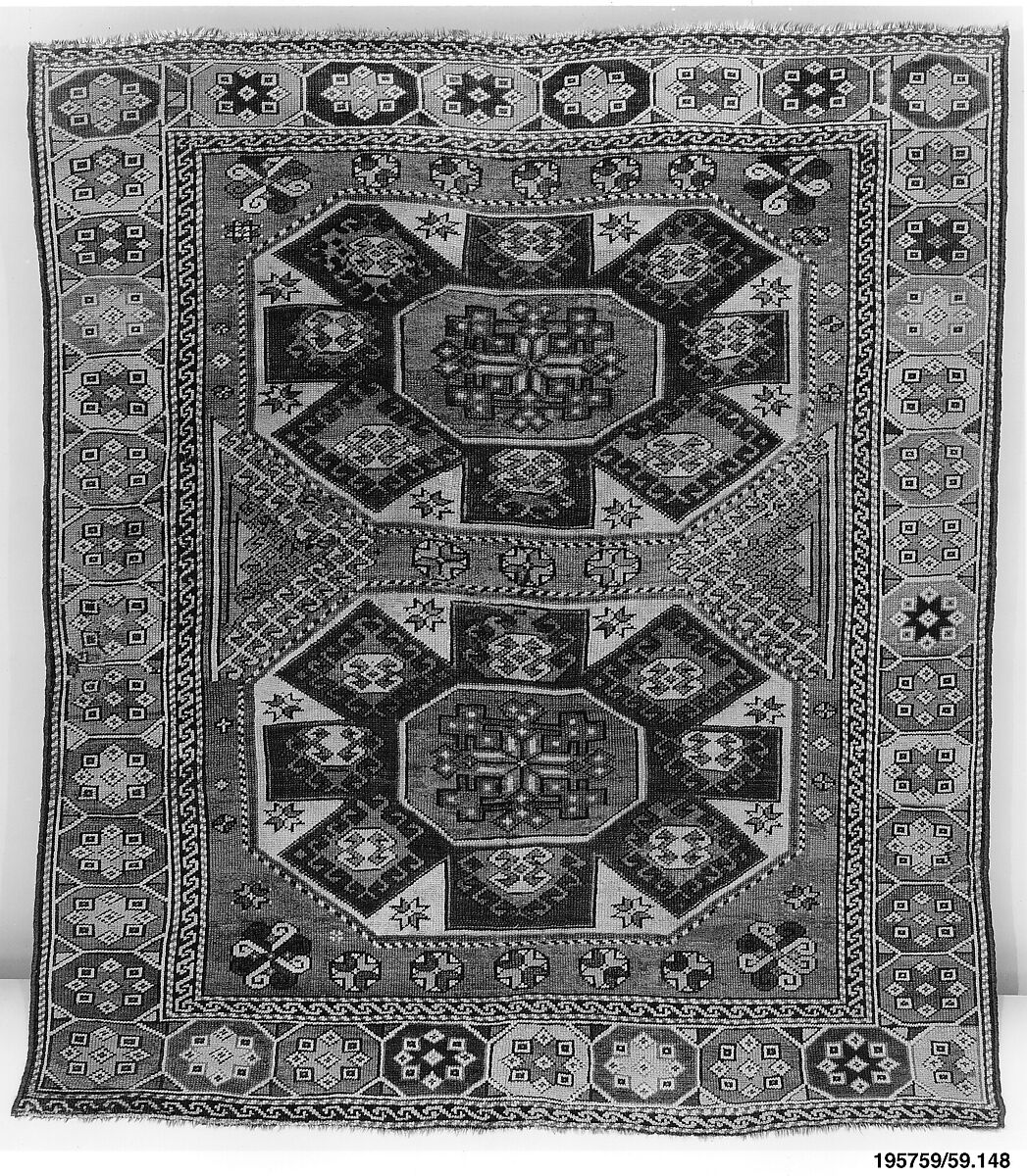 Carpet, Wool (warp, weft, and pile); symmetrically knotted pile