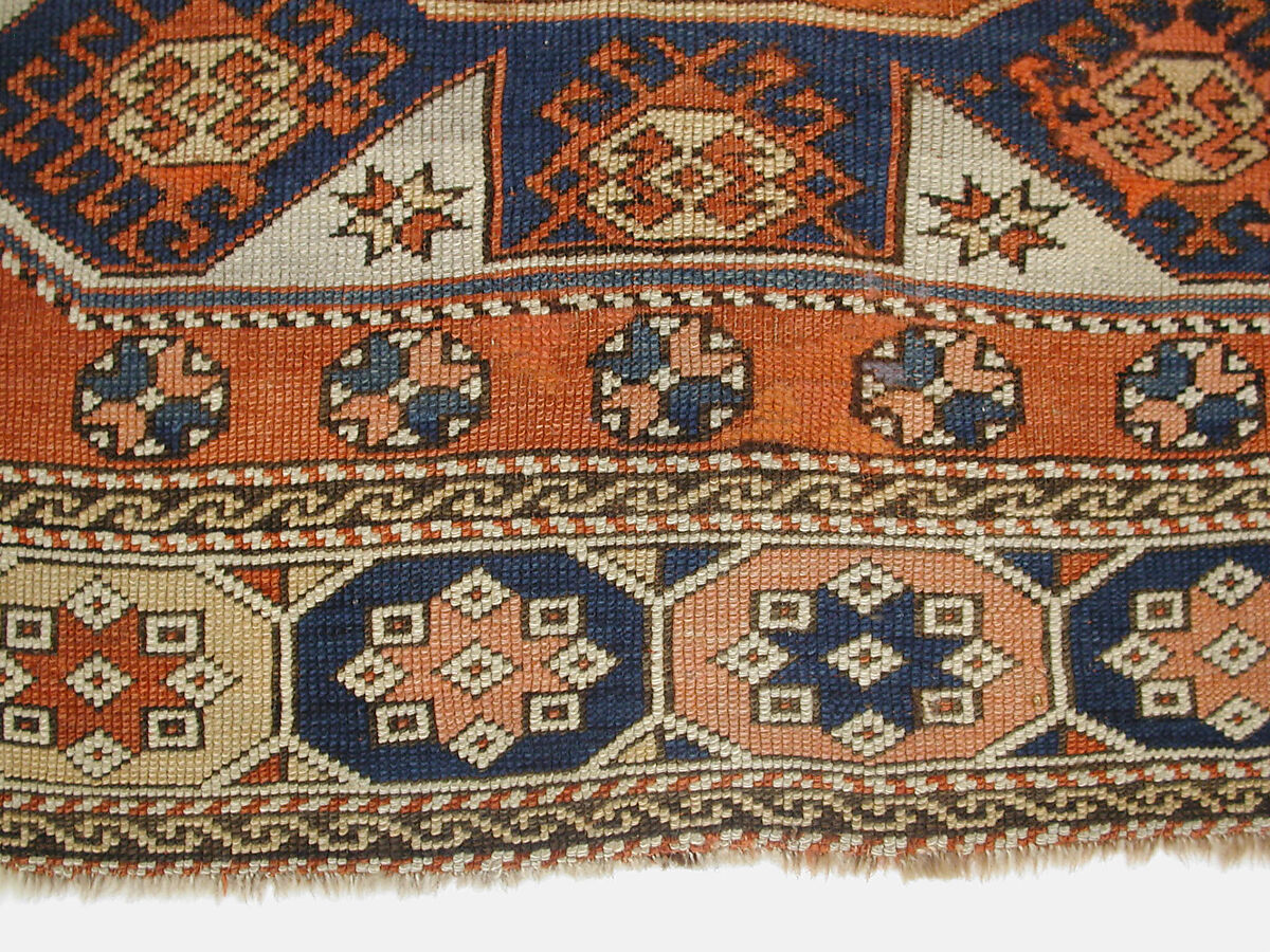 Carpet, Wool (warp, weft, and pile); symmetrically knotted pile