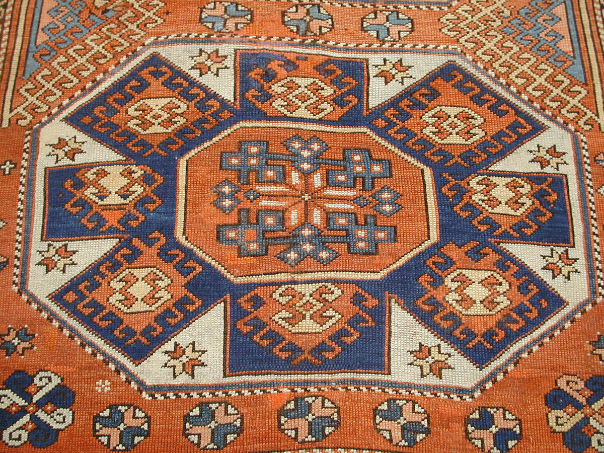 Carpet, Wool (warp, weft, and pile); symmetrically knotted pile