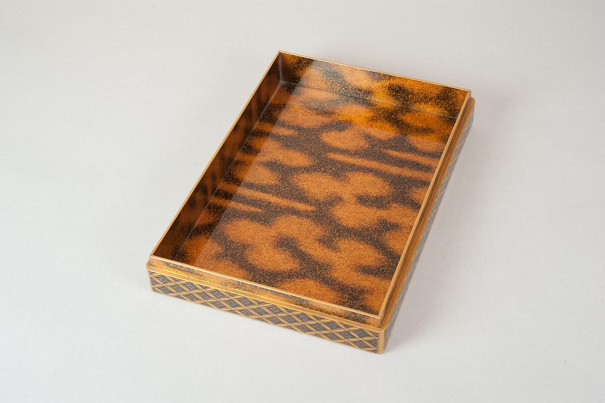 Document Box (Bunko) with Design of Cherry Trees in Bloom in Yoshino, Lacquer with sprinkled gold and silver and relief lacquer (takamakie) and polished sprinkled gold and silver lacquer decoration (togidashi), Japan