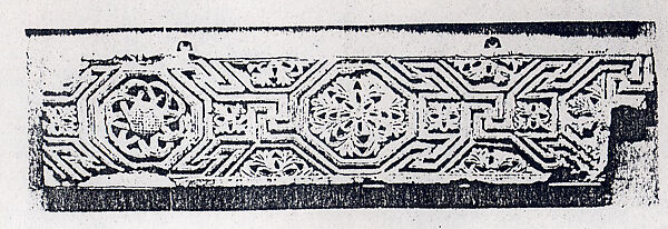 Fragment from a Frieze with Meander Pattern and Rosettes