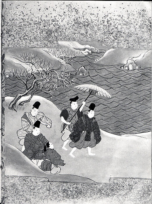 Tales of Ise (Ise monogatari), Three illustrated books; ink, color, and gold on paper, Japan