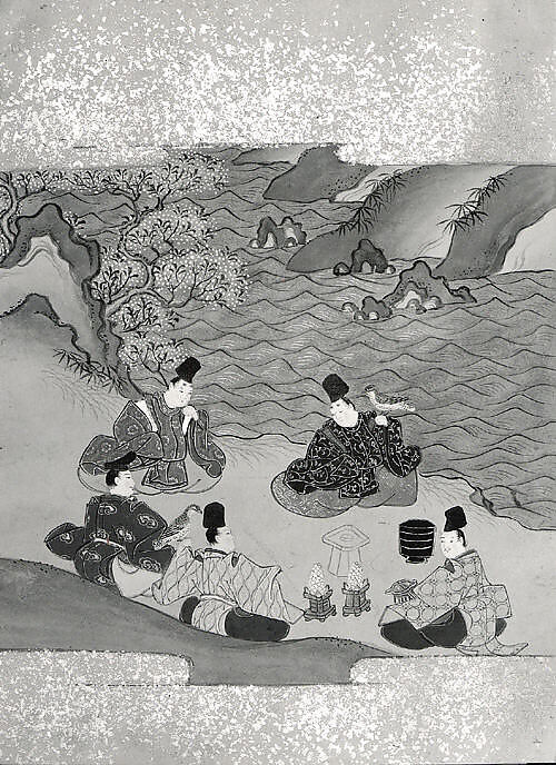 Tales of Ise (Ise monogatari), Three illustrated books; ink, color, and gold on paper, Japan