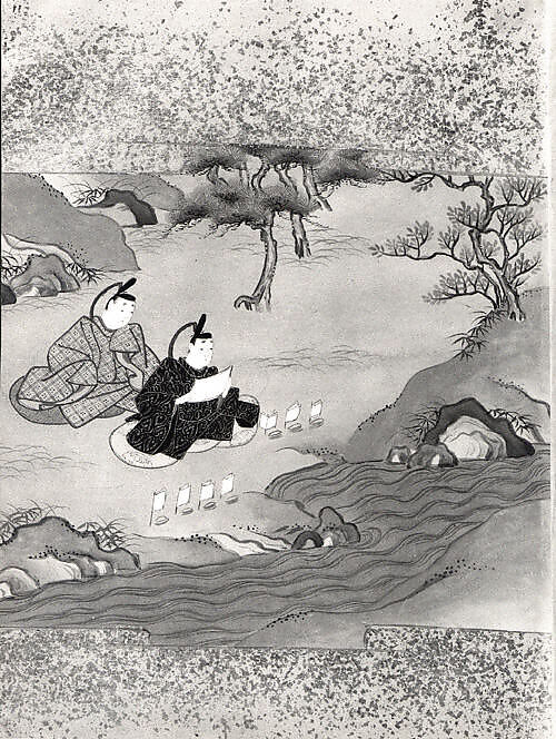 Tales of Ise (Ise monogatari), Three illustrated books; ink, color, and gold on paper, Japan