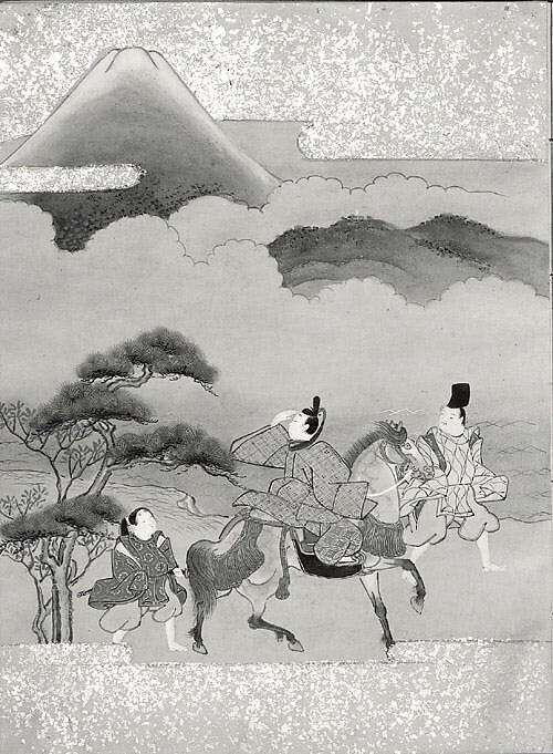 Tales of Ise (Ise monogatari), Three illustrated books; ink, color, and gold on paper, Japan