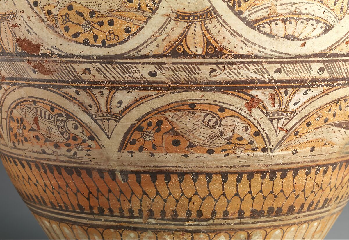 Storage Jar, Earthenware; painted, unglazed