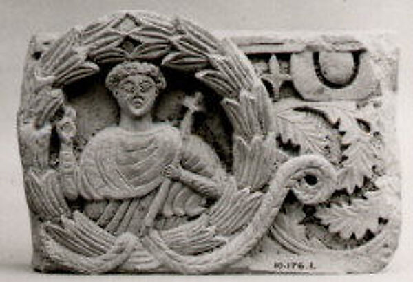 Fragment of a Frieze with Bust of a Saint