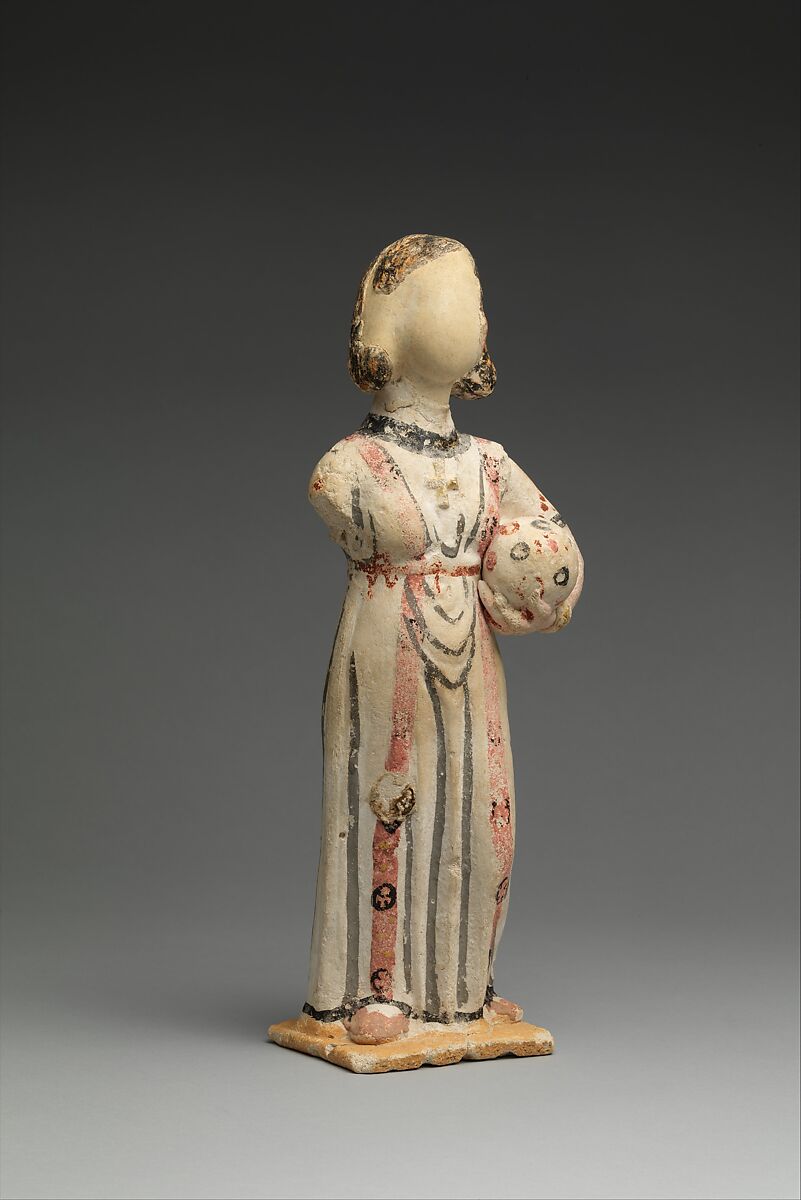 Figure of a Woman, Painted plaster