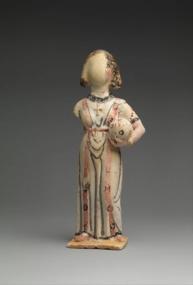 Figure of a Woman, Painted plaster 