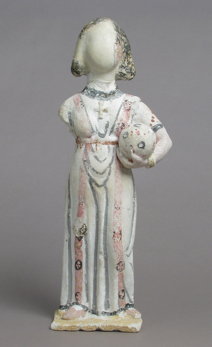 Figure of a Woman, Painted plaster