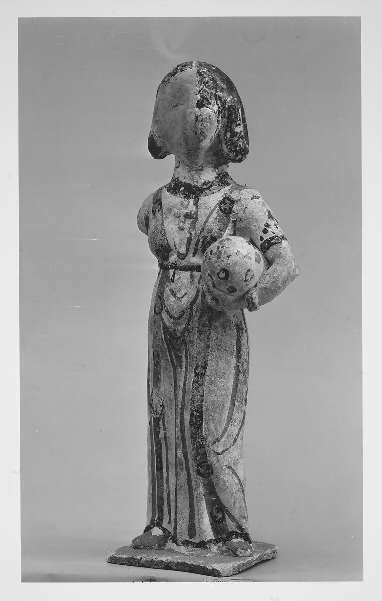 Figure of a Woman, Painted plaster