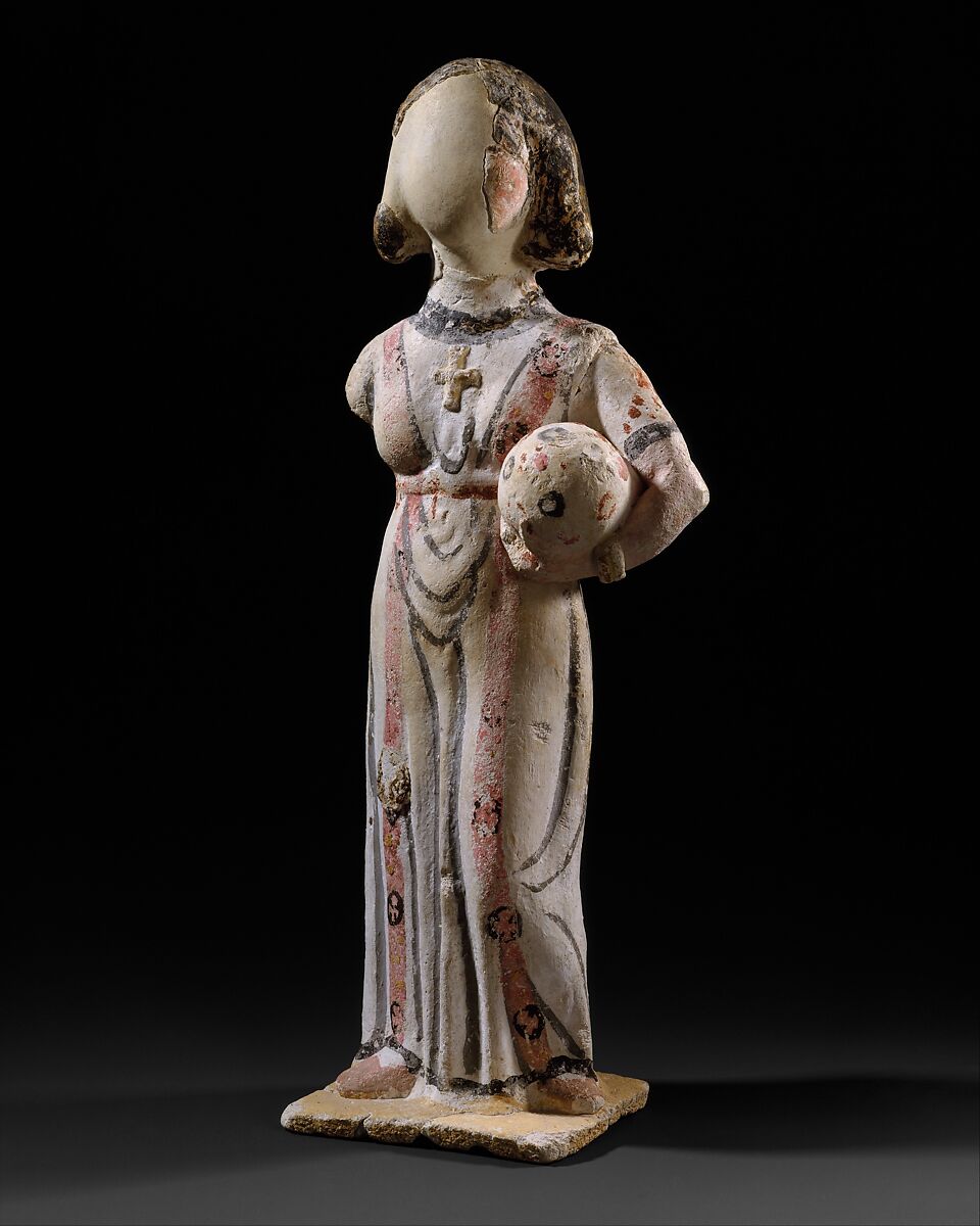 Figure of a Woman, Painted plaster