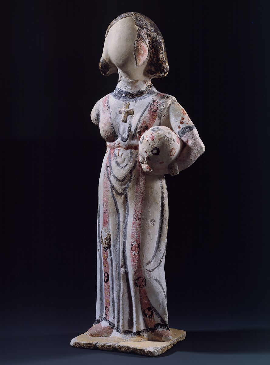 Figure of a Woman, Painted plaster