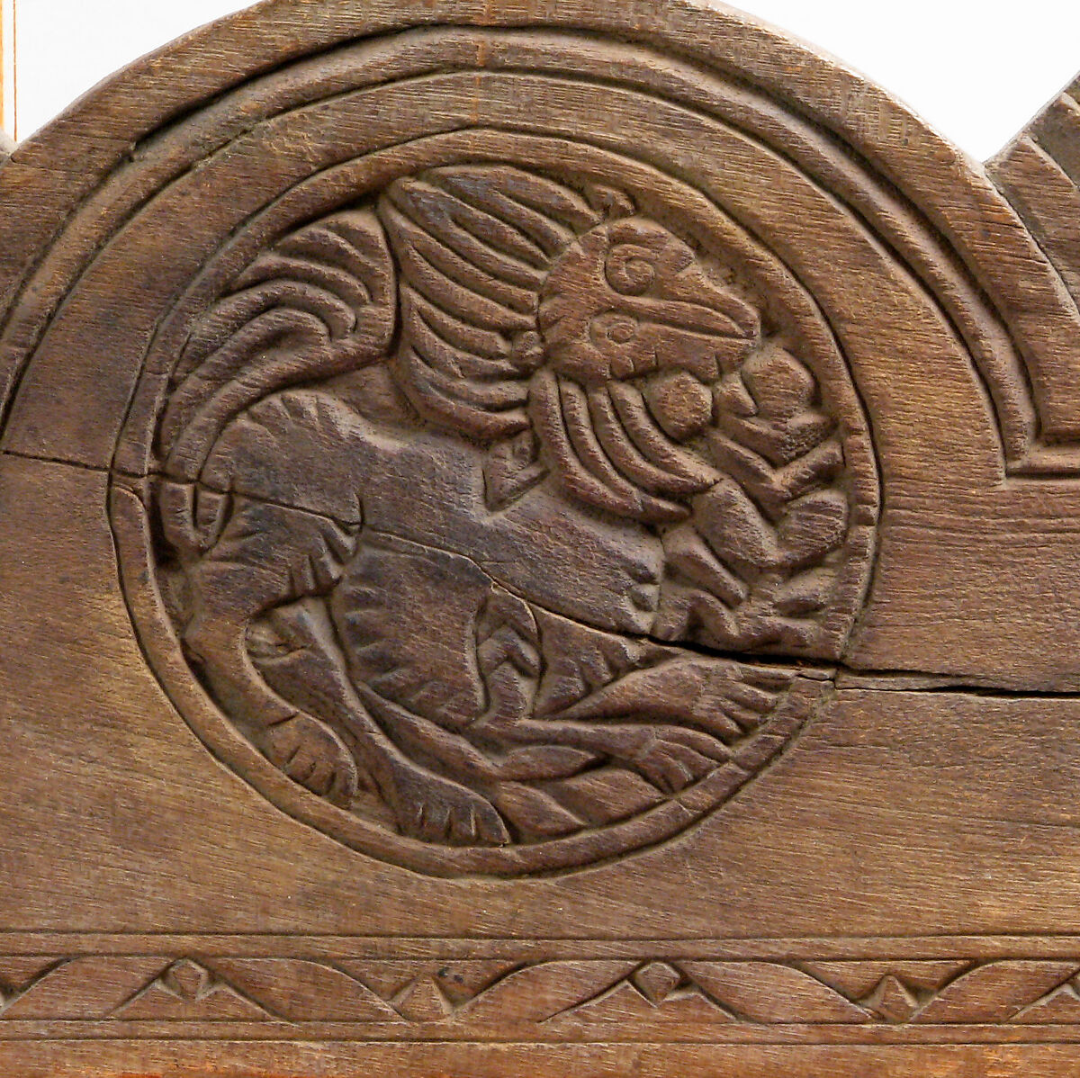 Panel, Wood; carved