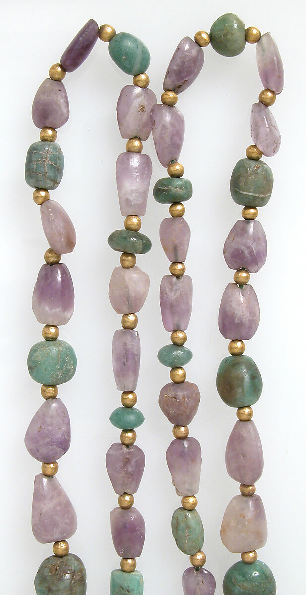 Necklace, Amethyst, feldspar