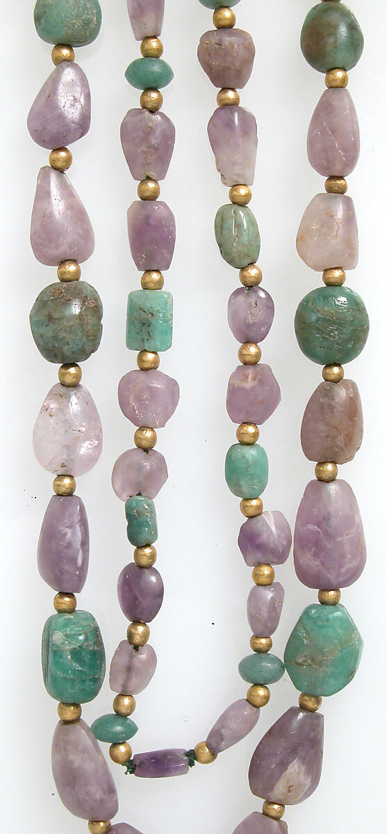 Necklace, Amethyst, feldspar