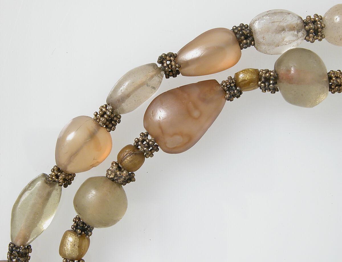 Beads, Agate and quartz