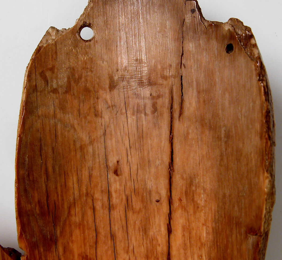 Tusk Fragment with Christ Enthroned, Ivory; carved