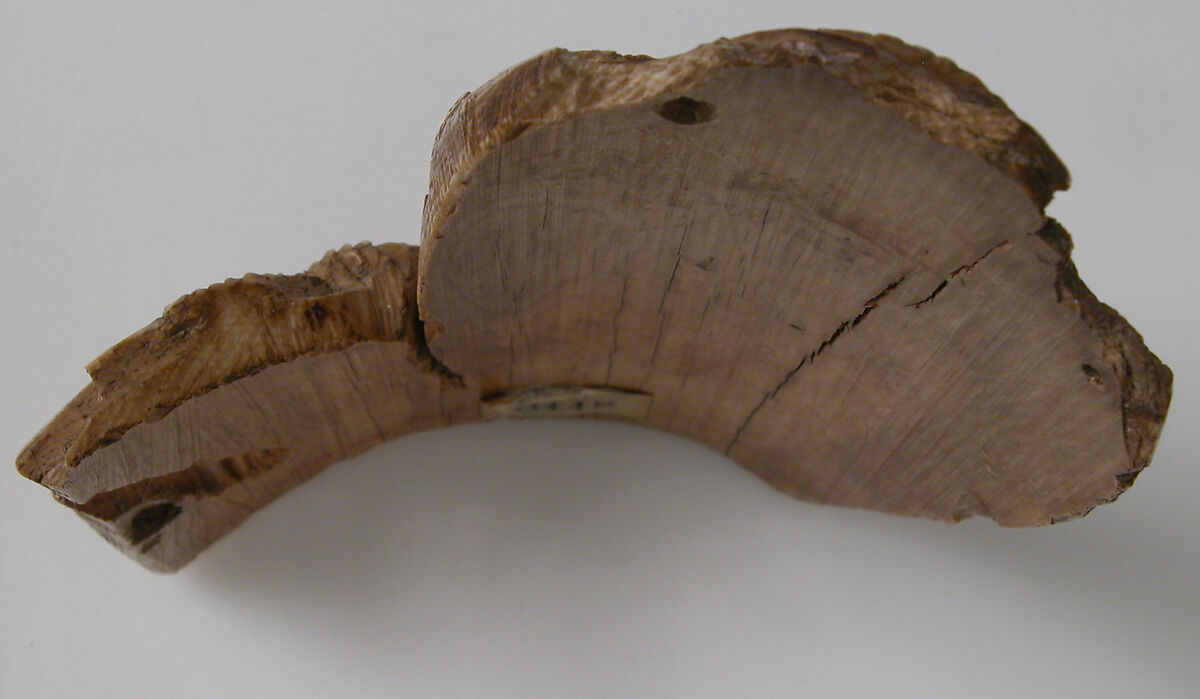 Tusk Fragment with Christ Enthroned, Ivory; carved
