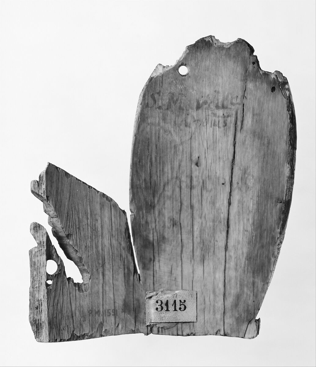 Tusk Fragment with Christ Enthroned, Ivory; carved