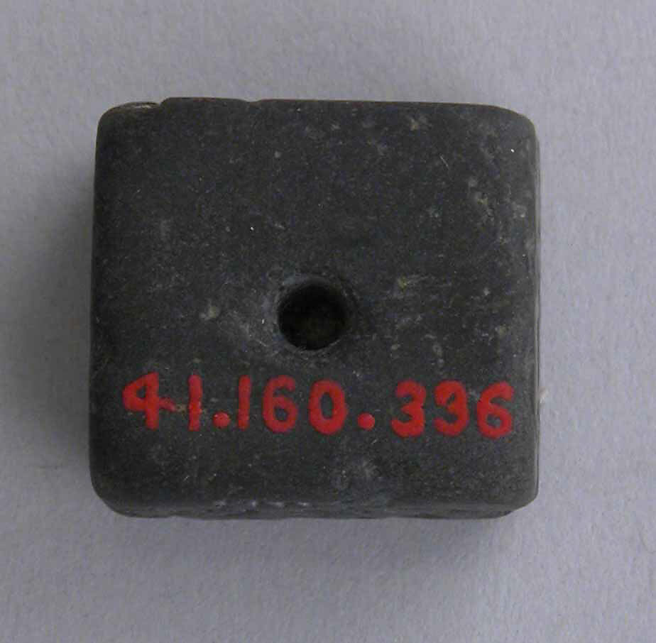 Seal, Black basalt; carved