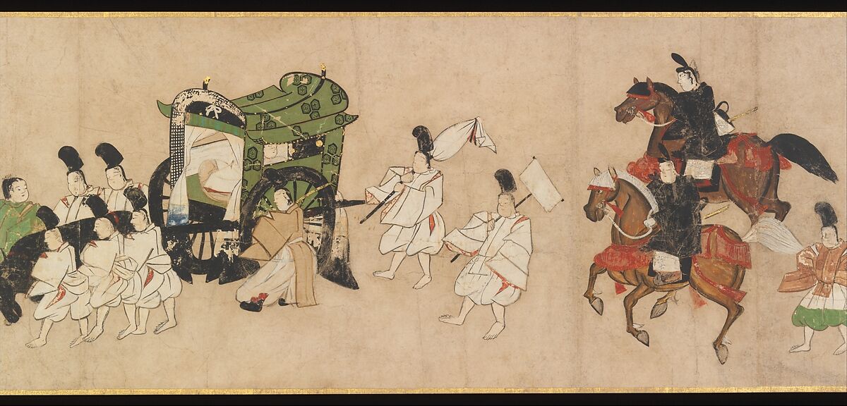 “Channel Markers” (Miotsukushi), Handscroll; ink and color on paper, Japan