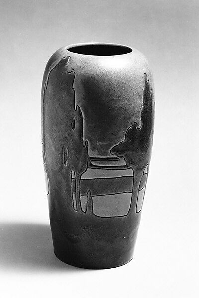 Vase, Designed by Frederick Hurten Rhead (American (born England), Hanley, Stoke-on-Trent 1880–1942 New York), Earthenware, American