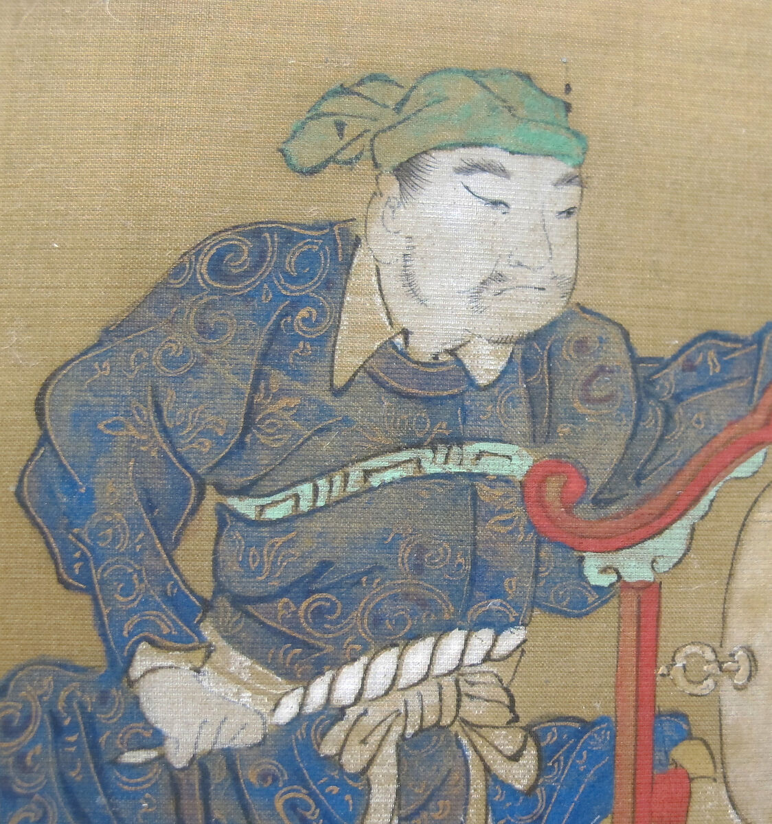 Tartars Playing Polo, Kano Eisen'in Furunobu 狩野永川院古 (Japanese, 1696–1731), Hanging scroll; ink and color on silk, Japan