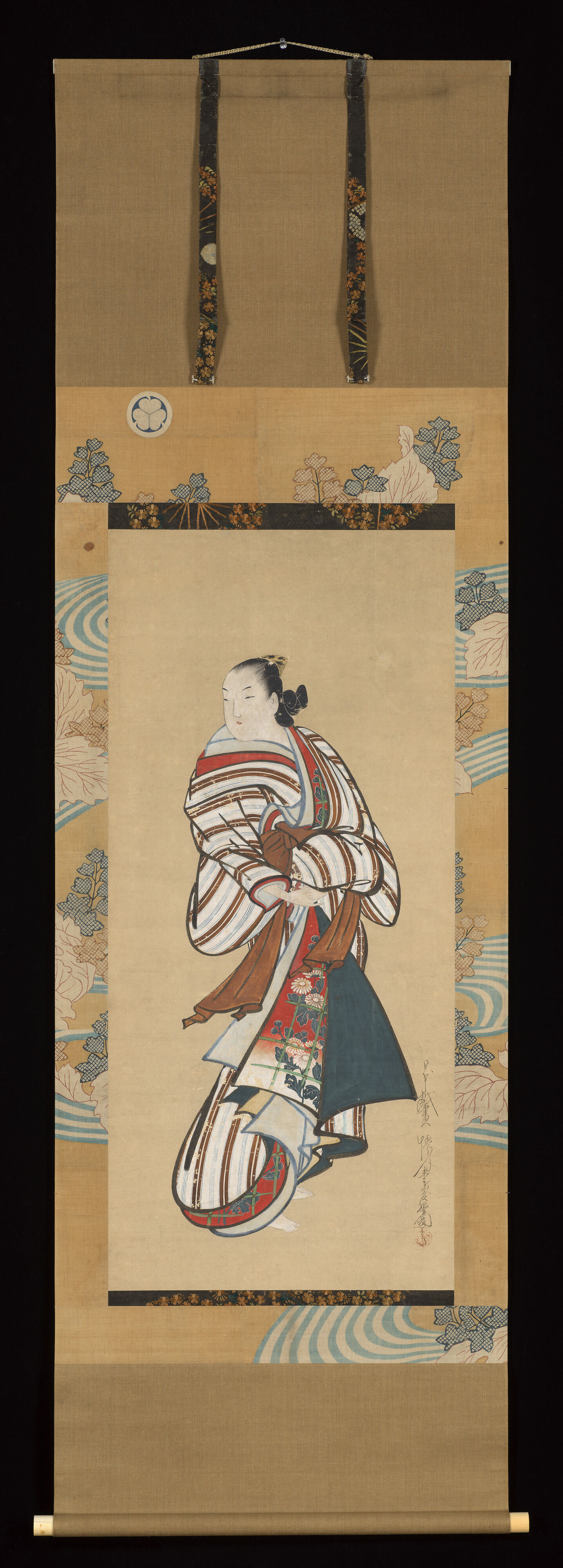 Kaigetsudō Dohan - Standing Courtesan Looking Over Her Shoulder