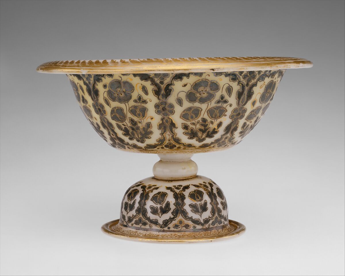 Footed Bowl and Plate