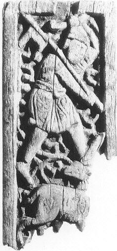 Fragment of a Panel, Bone; carved