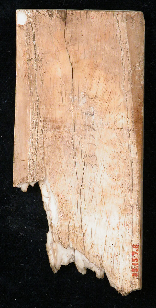 Fragment of a Panel, Bone; carved