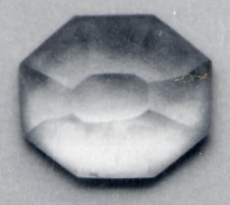 Ring Stone, Amethyst; cut and polished on rotary flat lap