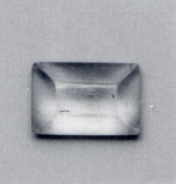 Ring Stone, Amethyst; cut and polished on rotary flat lap