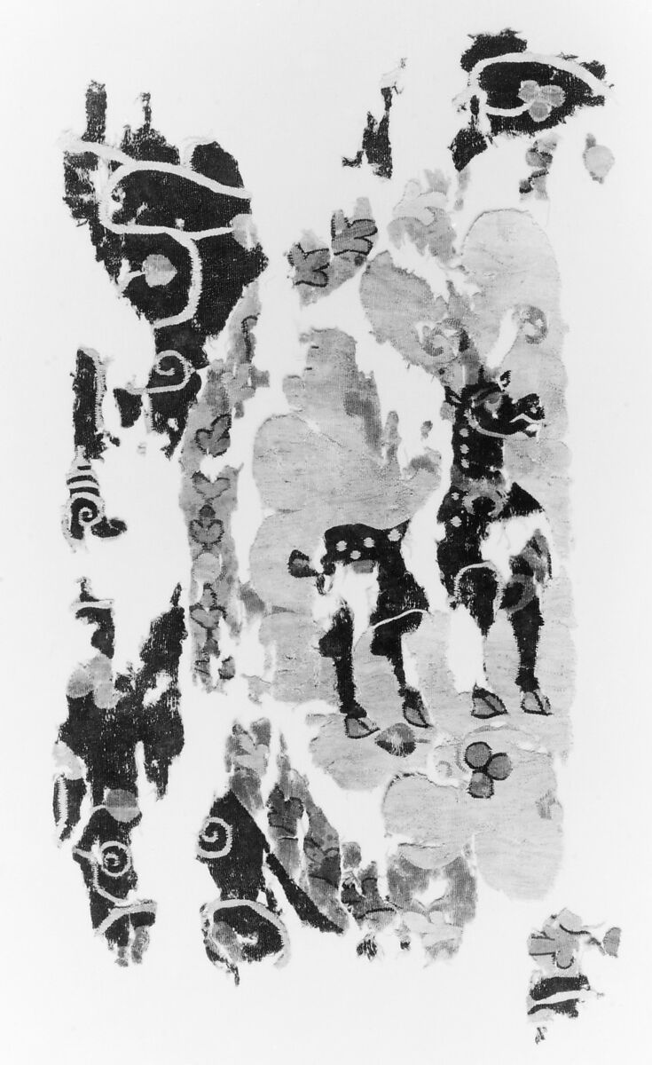 Textile Fragment, Wool, linen; tapestry weave